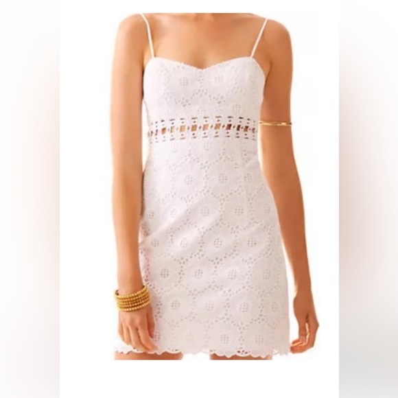 Lilly Pulitzer Dresses & Skirts - Lilly Pulitzer Sheena Dress: Creamy White Floral Lace